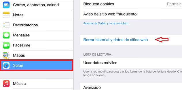 historial ios