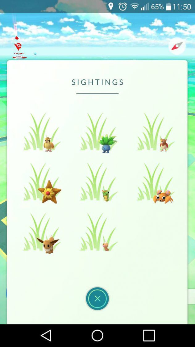 pokemon go hierba