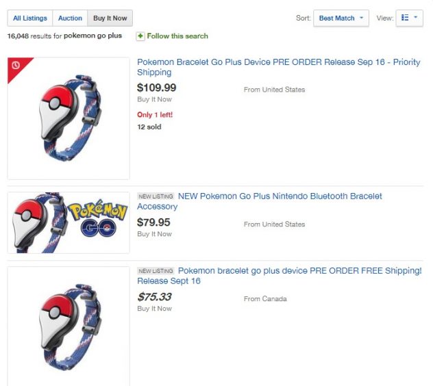 Où acheter un Pokémon GO Plus, le bracelet le plus attendu de l'année