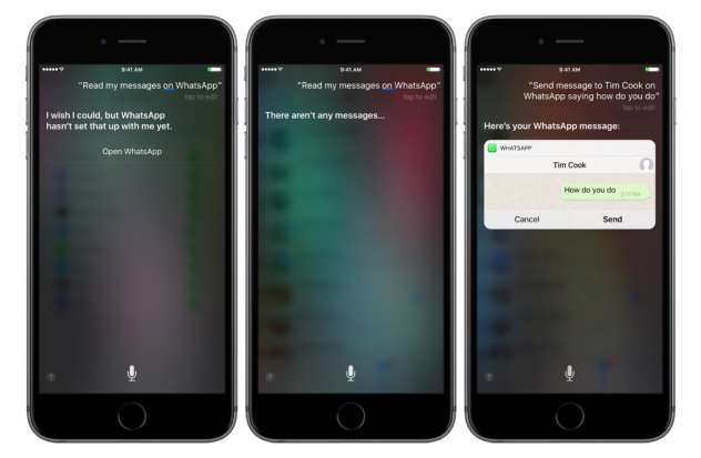 siri whatsapp
