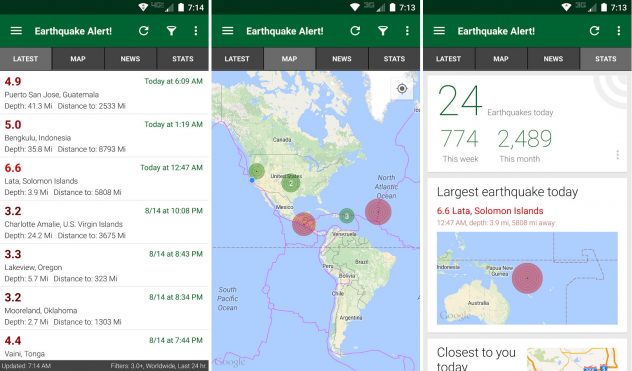 earthquake alert