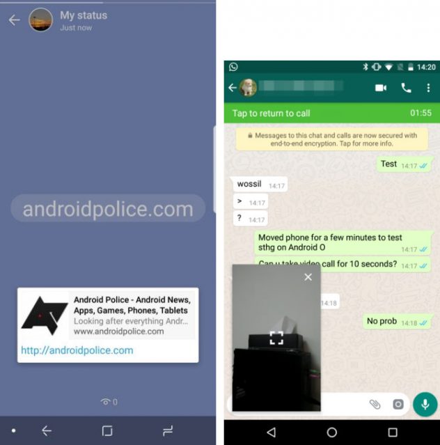 WhatsApp ajoute une option d'image dans l'image aux appels vidéo