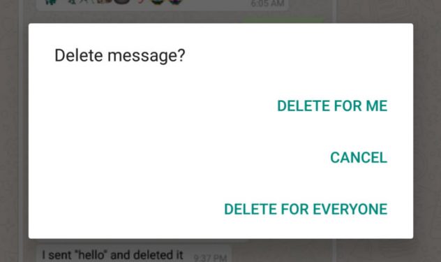 eliminar para todos WhatsApp