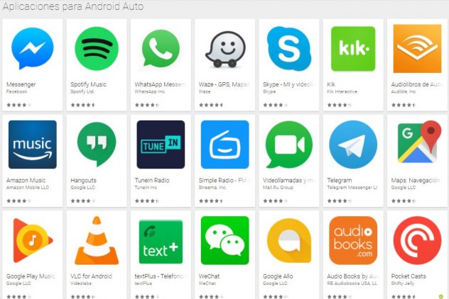 aplicaciones para android auto