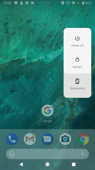 android p captura de pantalla