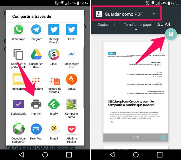 guardar como pdf chrome android