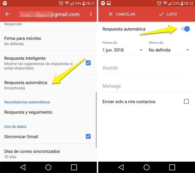 Comment utiliser l'autorépondeur Gmail sur mobile