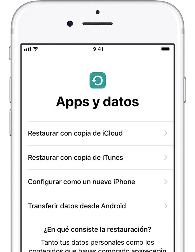  apps y datos nuevo iphone