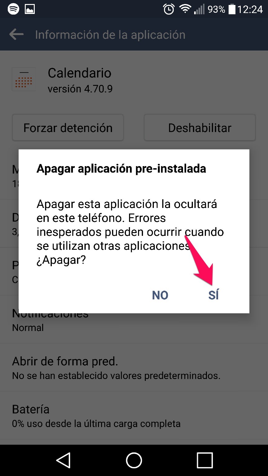 deshabilitar app preinstalada 2