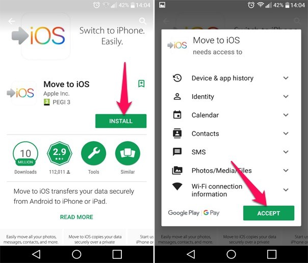 descargar move to ios app android