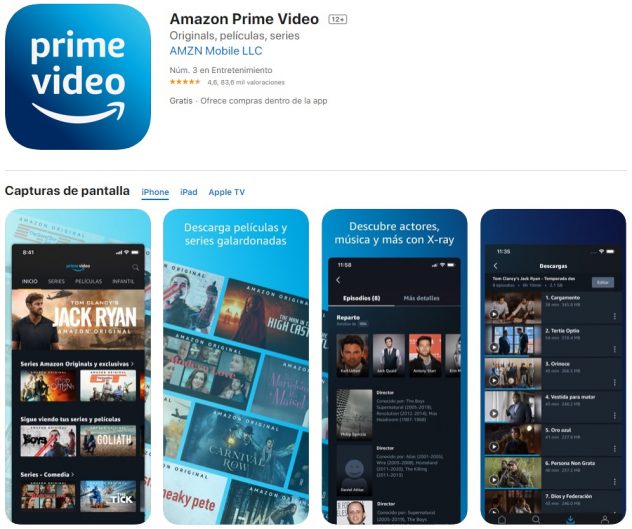 descargar app amazon prime video