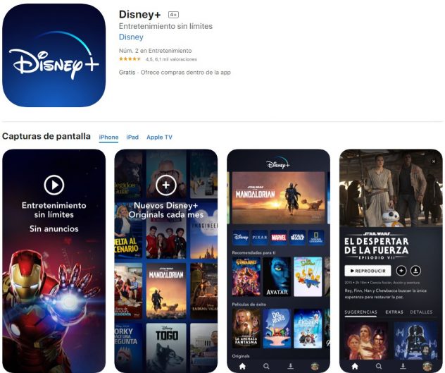 descargar app disneyplus